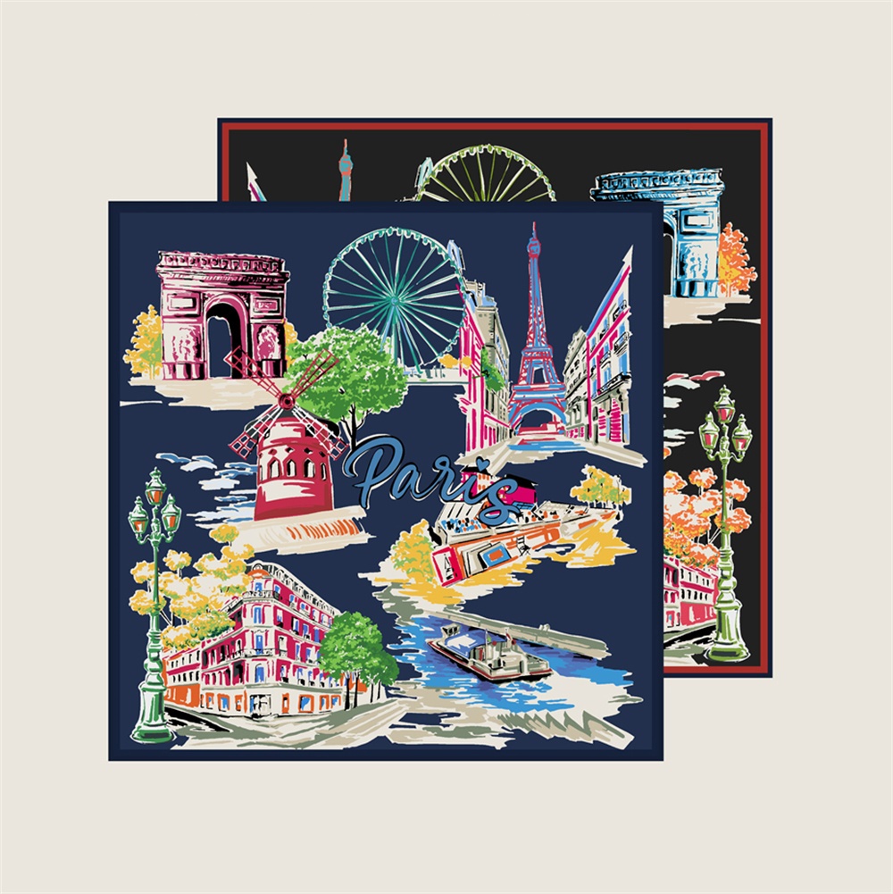 Silk Scarf Square - Pañuelo de seda de 90 cm