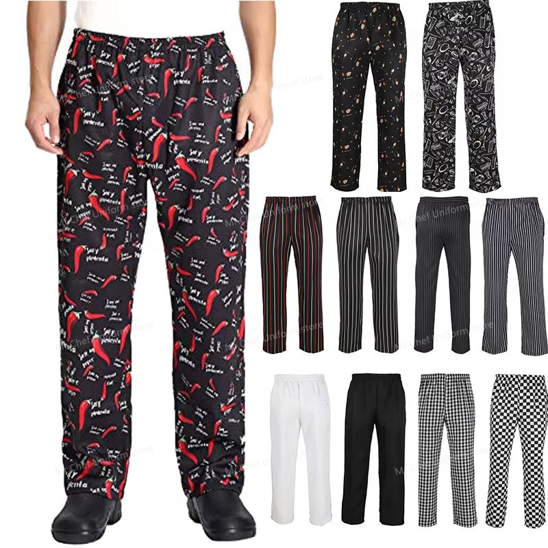 Women Kitchen Accessories - Pantalones de Chef para hombre, restaurante,