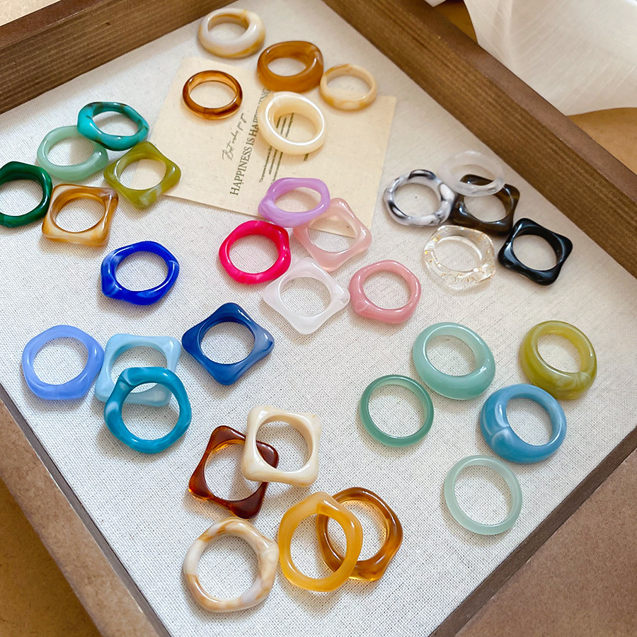Juego de 5 uds de anillos de r - Women'S Emo Accessories reseña y precio