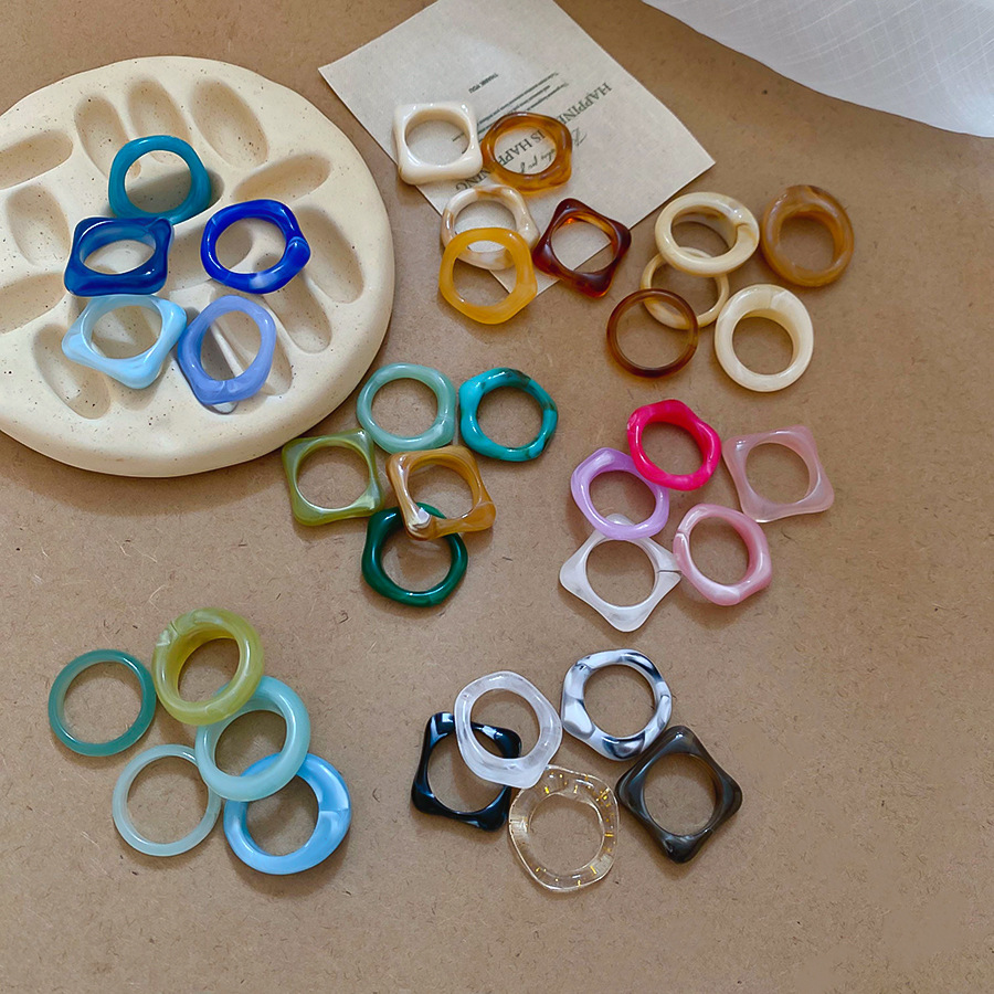 Juego de 5 uds de anillos de r - Women'S Emo Accessories reseña y precio