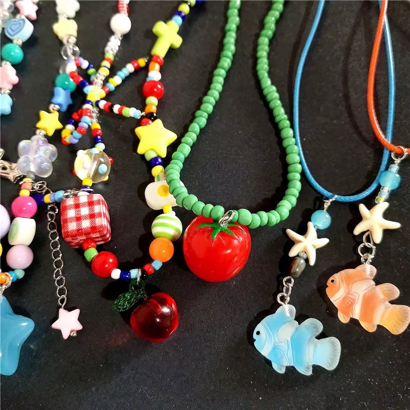 Lindo verano Y2K corazón fruta - Women'S Emo Accessories reseña y precio
