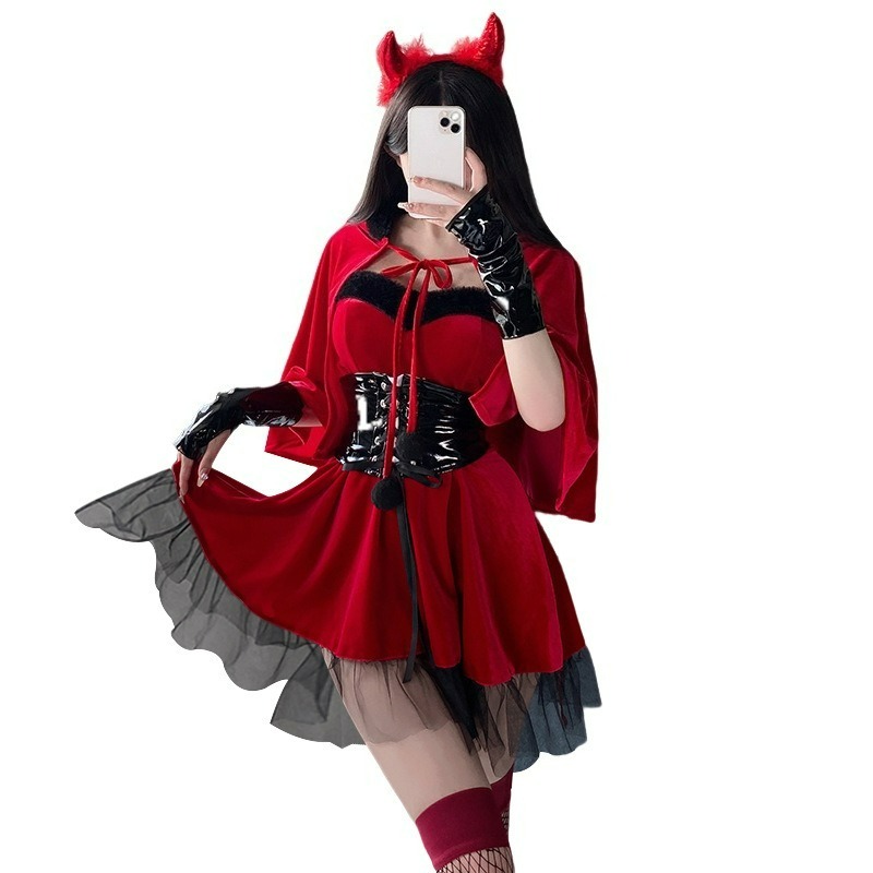 Disfraz de diablo rojo para mu - Women'S Red Accessories reseña y precio