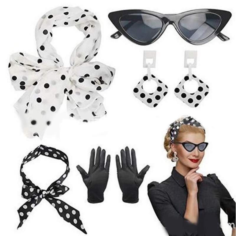 5 piezas: disfraz de mujer de  - Women'S Accessories In The 1950S reseña y precio