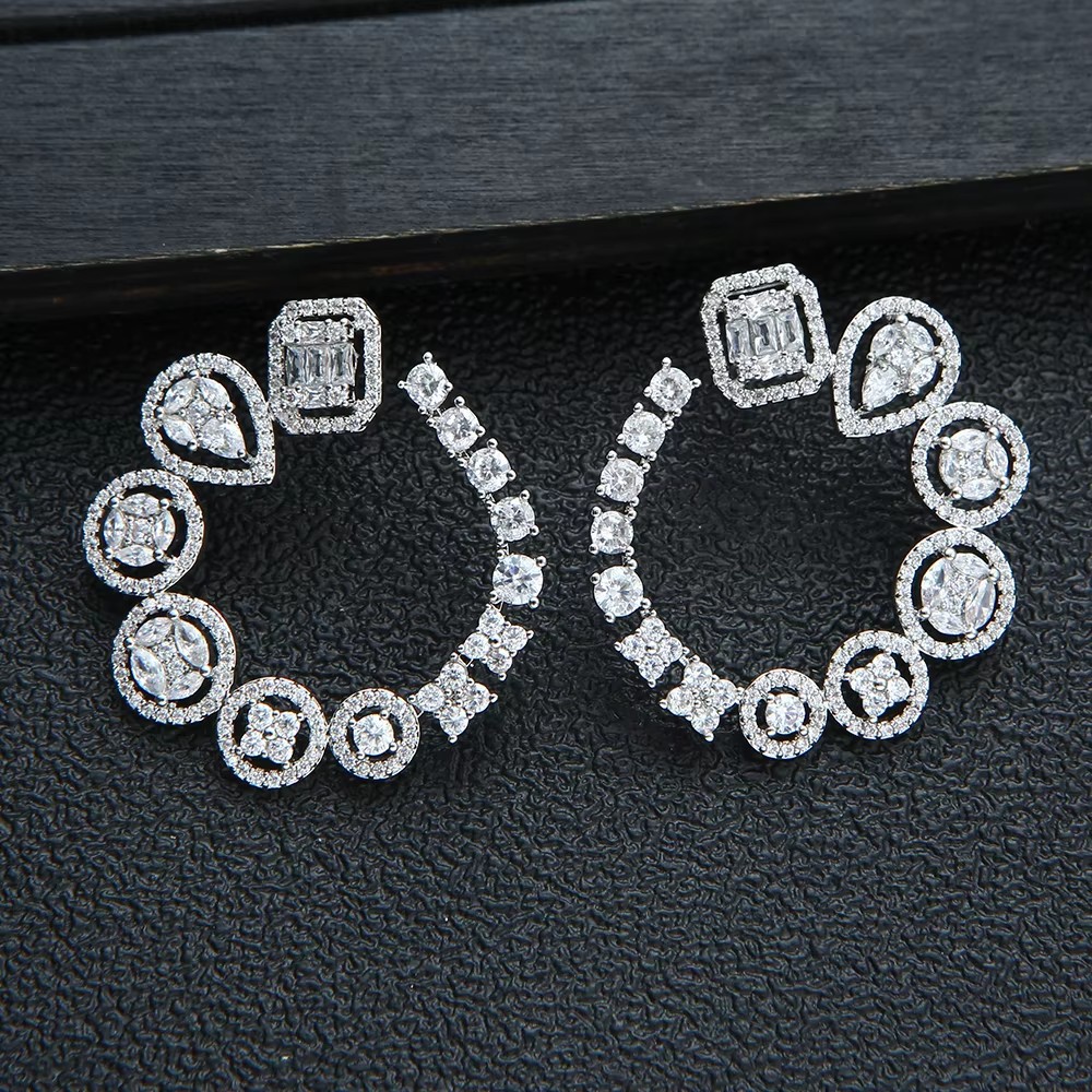 Pendientes redondos de lujo pa - Women Accessories Dubai reseña y precio