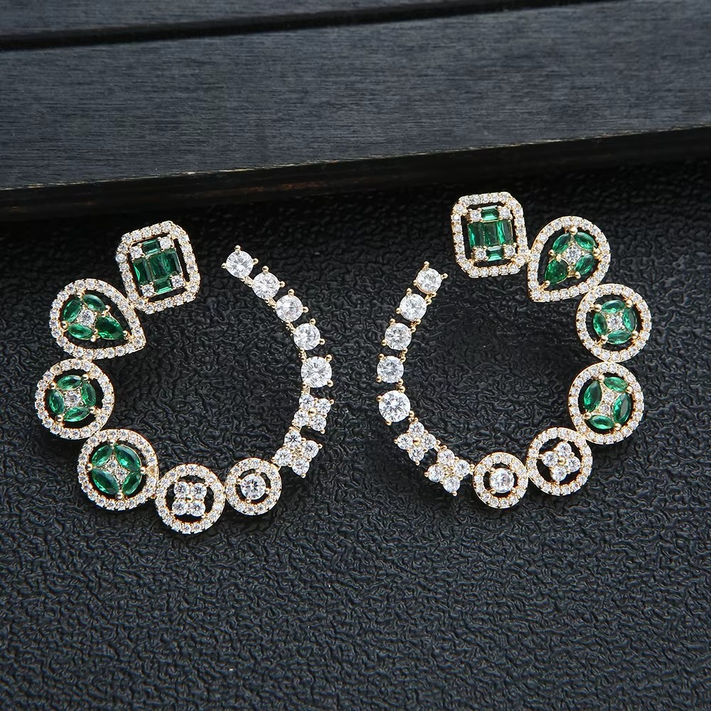 Pendientes redondos de lujo pa - Women Accessories Dubai reseña y precio