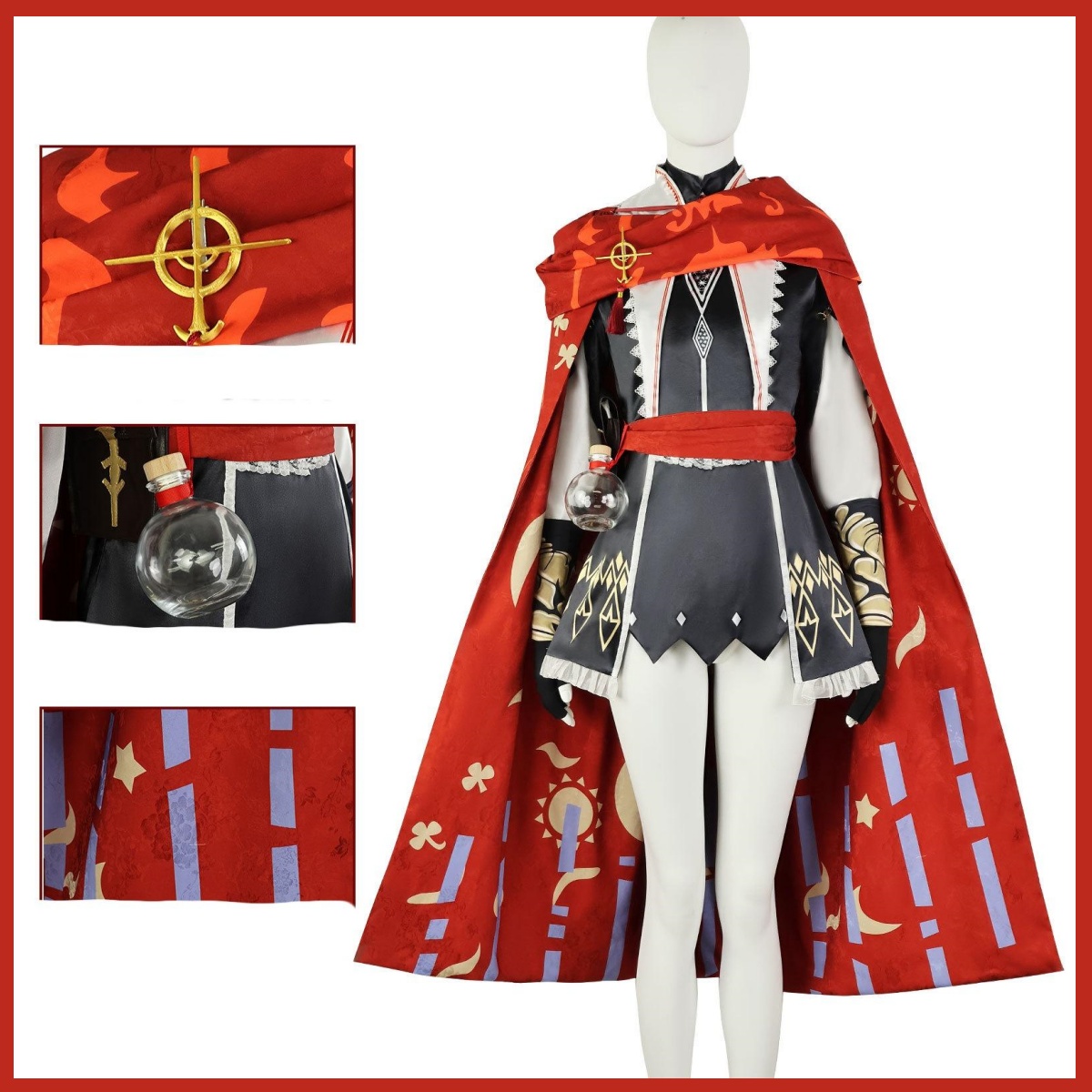 Disfraz de Cosplay de Exusiai  - Women'S Red Accessories reseña y precio